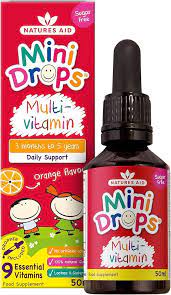 Natures Aid Mini Drops Multi-vitamin for infants and children best 2023